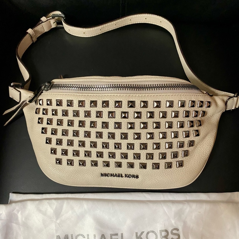 Michael kors studded leather Fanny pack
